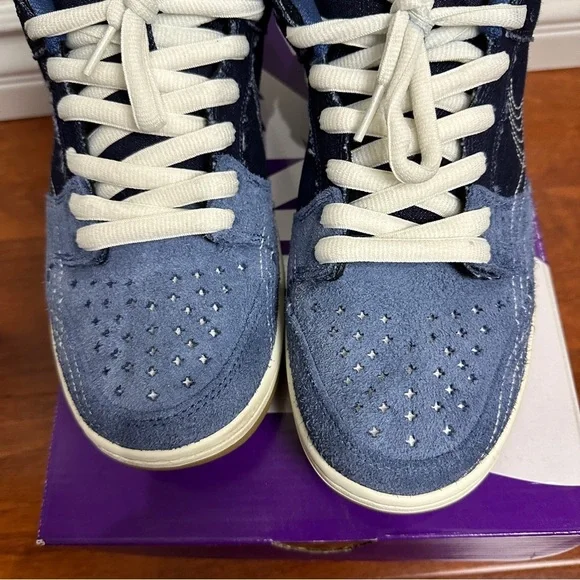 Nike SB Dunk Low Denim Sashiko Size 10.5 - Picture 5 of 12
